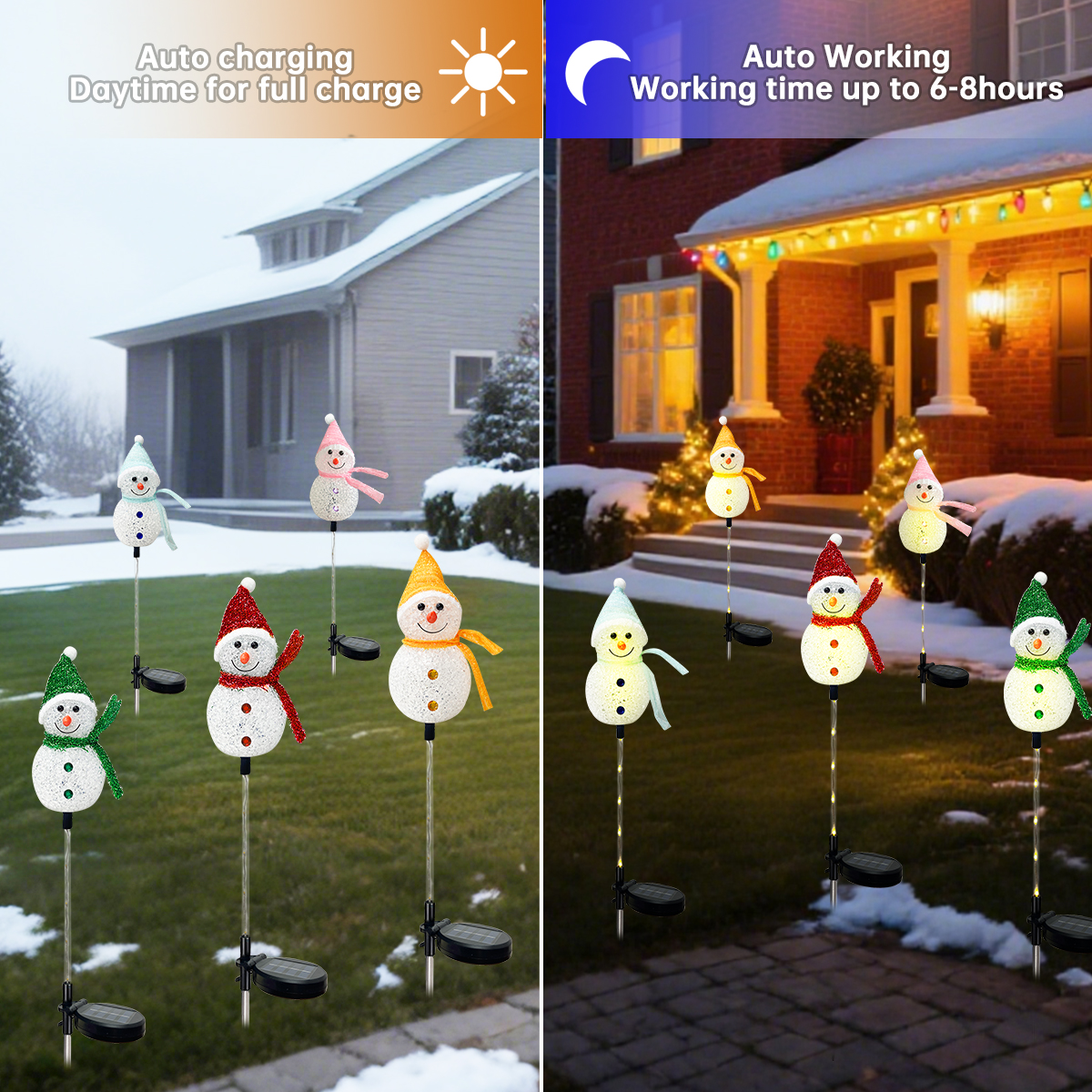 1PC Solar Powered Christmas Sn - Outdoor Solar Power Xmas Lights incelemesi ve fiyatı