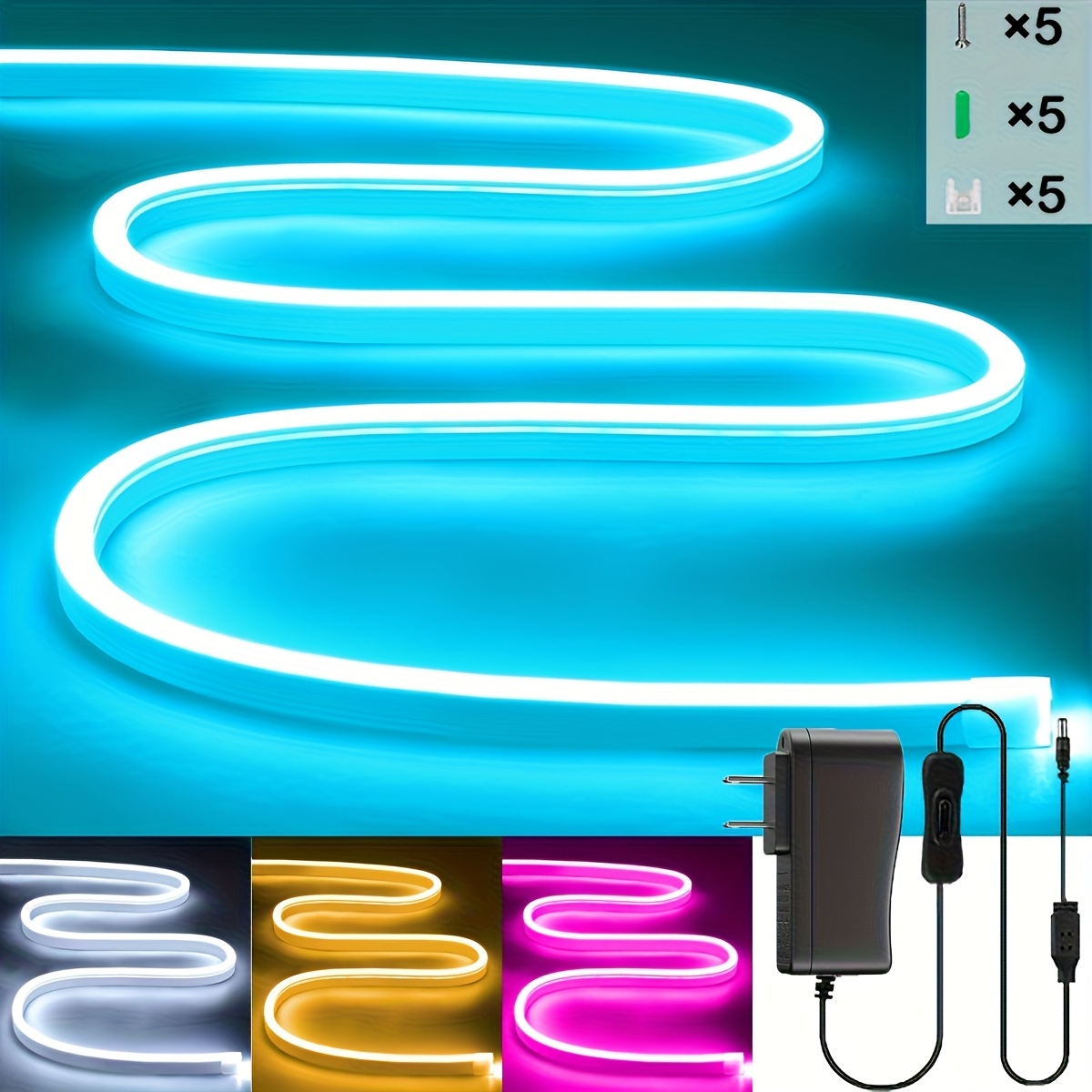 Neon LED Strip Lights 32.8ft/1 - Outdoor Power Hub incelemesi ve fiyatı