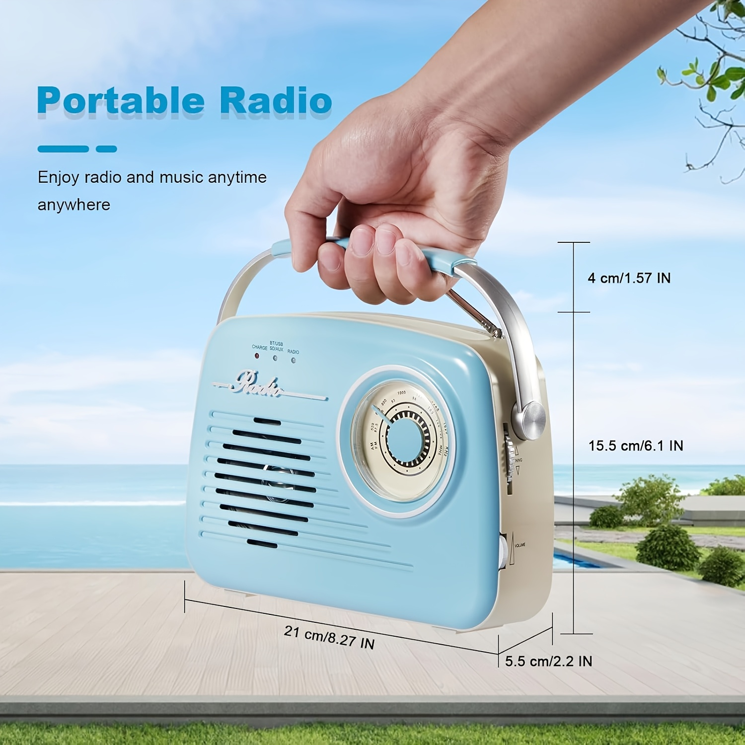 Retro Classic Portable Bluetoo - Outdoor Kitchen Power incelemesi ve fiyatı