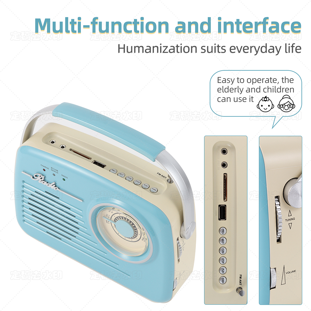 Retro Classic Portable Bluetoo - Outdoor Kitchen Power incelemesi ve fiyatı